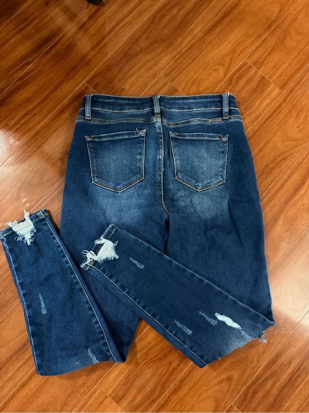 KanCan Dark Blue Distressed Skinny Jeans